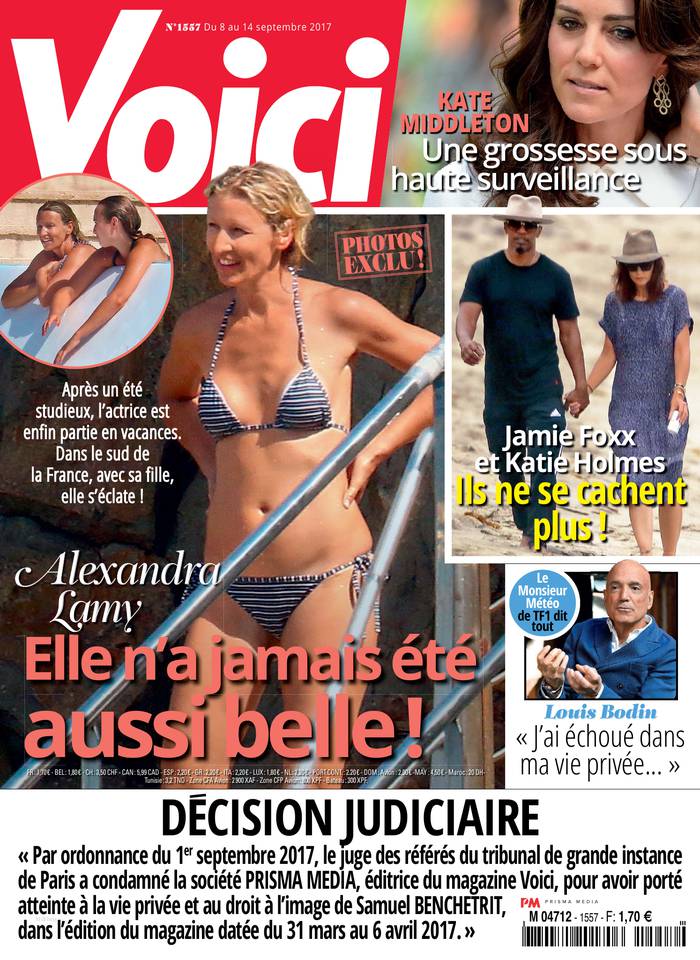 Voici 08 septembre 2017 Voici N°1557 du 08 septembre 2017 à télécharger sur iPad