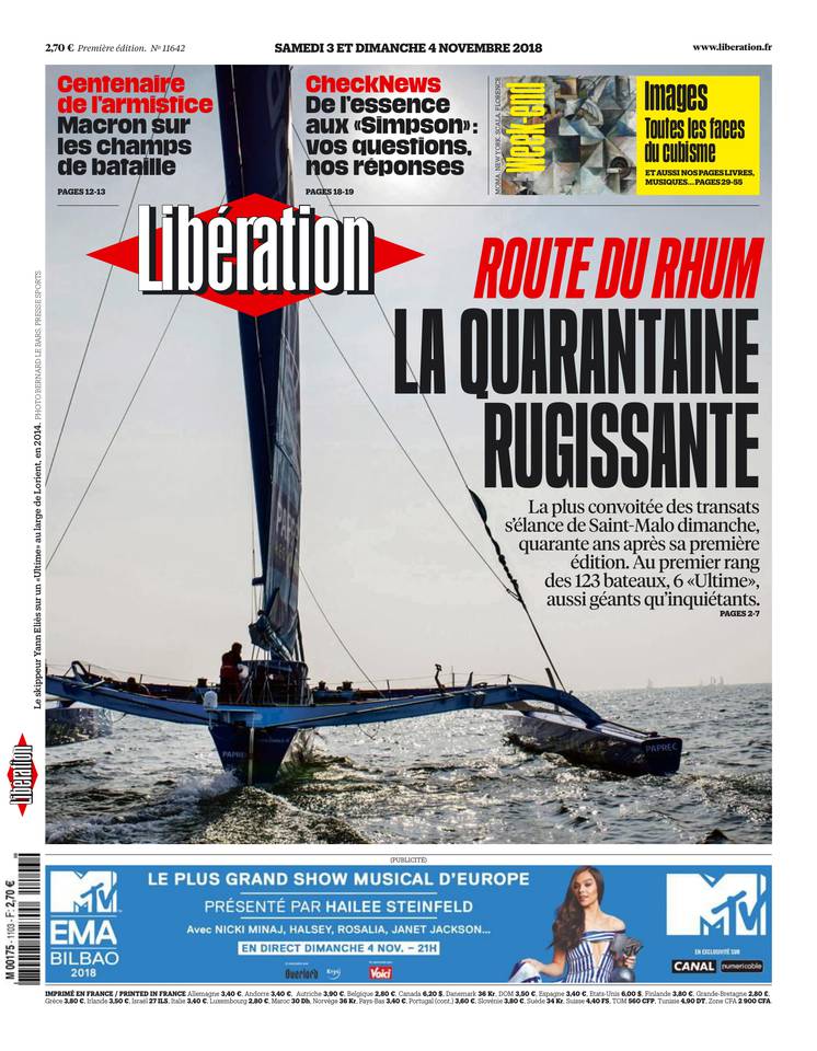 Libération 03 novembre 2018 Libération du 03 novembre 2018 à télécharger sur iPad