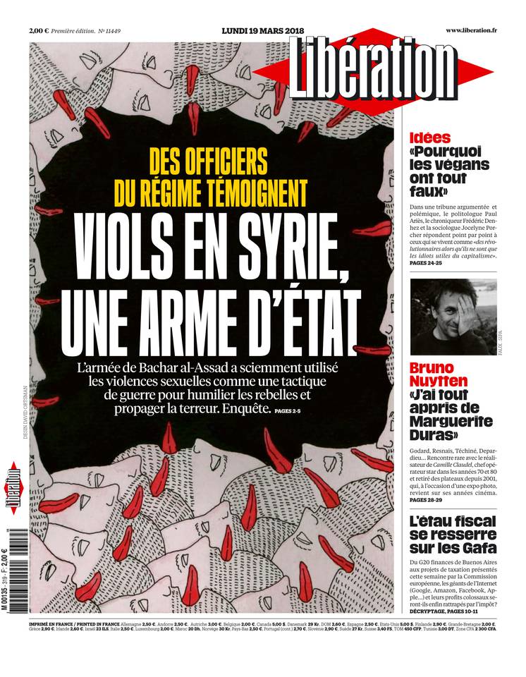 Libération 19 mars 2018 Libération du 19 mars 2018 à télécharger sur iPad