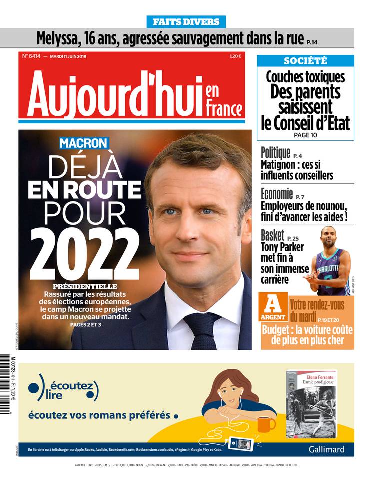 Aujourd'hui en France 11 juin 2019 Aujourd'hui en France du 11 juin 2019 à télécharger sur iPad