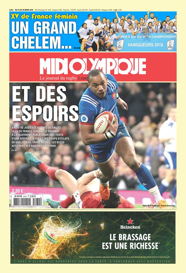 Midi Olympique Rouge 19 mars 2018 Midi Olympique Rouge N°5434 du 19 mars 2018 à télécharger sur iPad