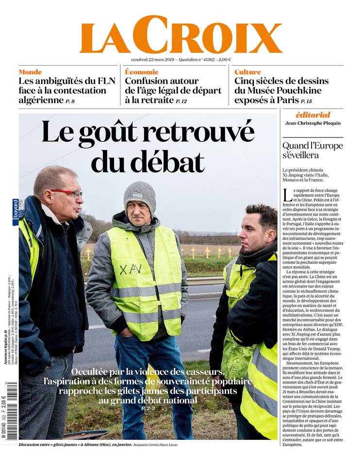 La Croix 22 mars 2019 La Croix du 22 mars 2019 à télécharger sur iPad