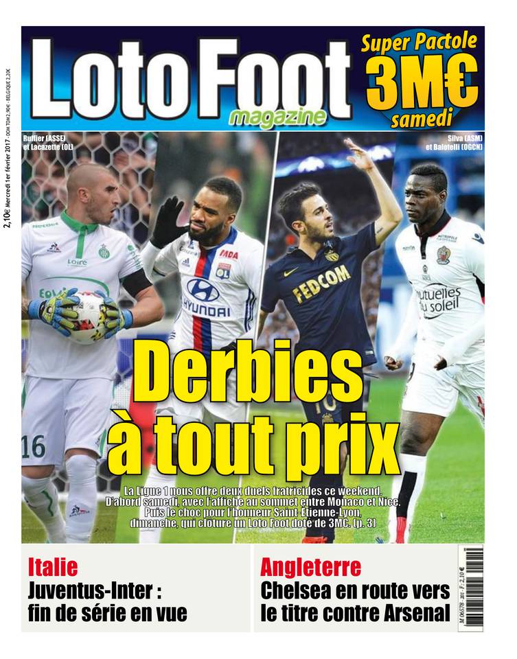 Loto Foot Magazine 01 février 2017 Loto Foot Magazine du 01 février 2017 à télécharger sur iPad