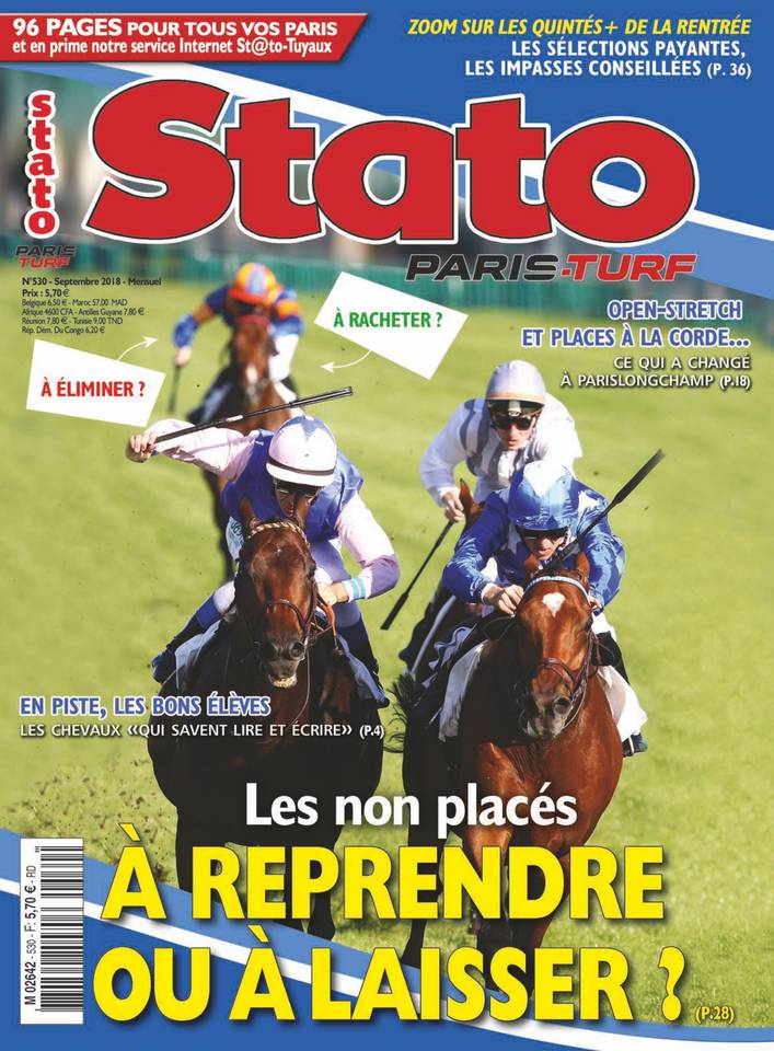 Stato Turf Magazine 01 septembre 2018 Abonnement Stato Turf Mag Pas Cher avec le BOUQUET ePresse.fr