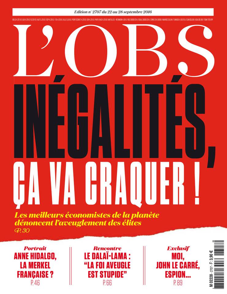 L'Obs 22 septembre 2016 Abonnement à l'Obs Pas Cher avec le BOUQUET INFO ePresse.fr