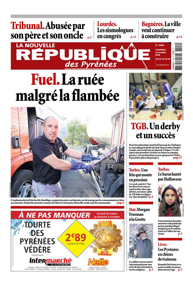 La Nouvelle République des Pyrénées 02 novembre 2018 La Nouvelle République des Pyrénées du 02 novembre 2018 à télécharger sur iPad