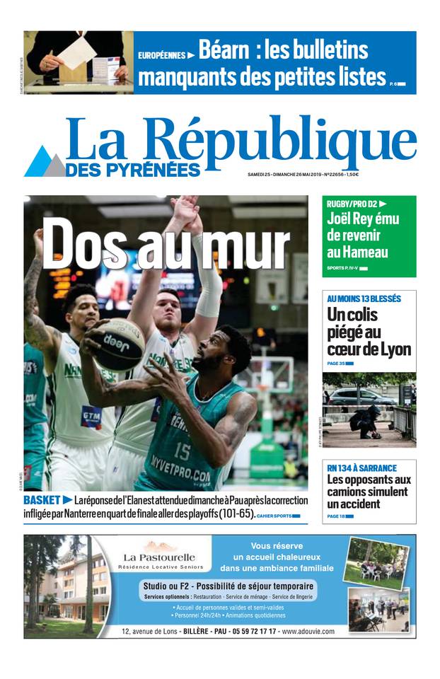 La République des Pyrénées 25 mai 2019 Abonnement République des Pyrénées Pas Cher avec BOUQUET ePresse.fr