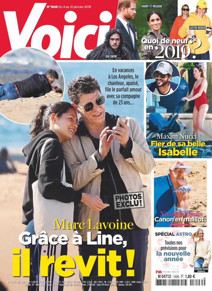 Voici 04 janvier 2019 Voici N°1626 du 04 janvier 2019 à télécharger sur iPad