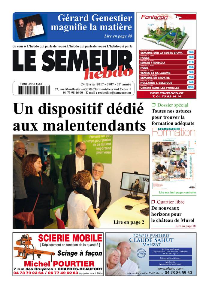 Le Semeur Hebdo 24 février 2017 Le Semeur Hebdo du 24 février 2017 à télécharger sur iPad