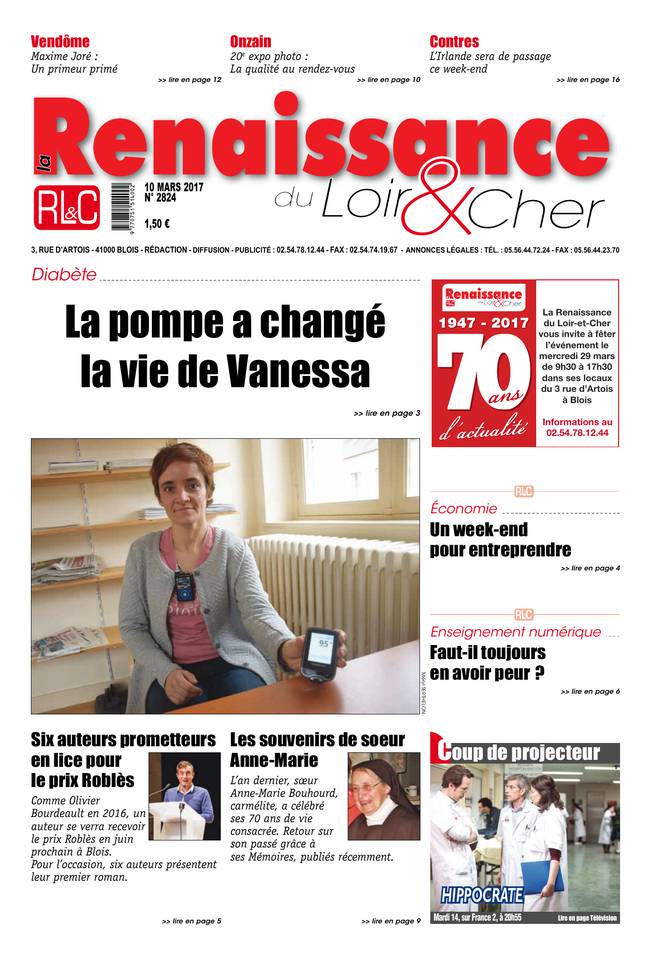 La Renaissance du Loir-et-Cher 10 mars 2017 La Renaissance du Loir-et-Cher du 10 mars 2017 à télécharger sur iPad