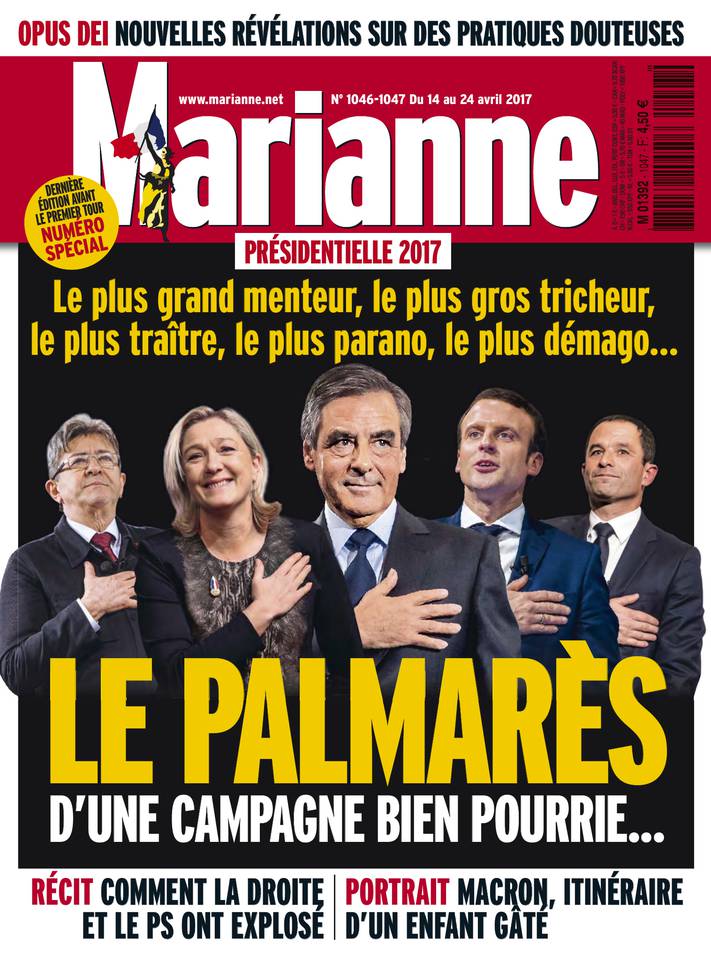 Marianne 14 avril 2017 Marianne N°1046 du 14 avril 2017 à télécharger sur iPad