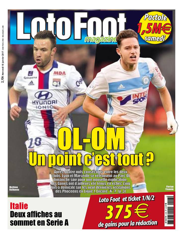 Loto Foot Magazine 18 janvier 2017 Loto Foot Magazine du 18 janvier 2017 à télécharger sur iPad