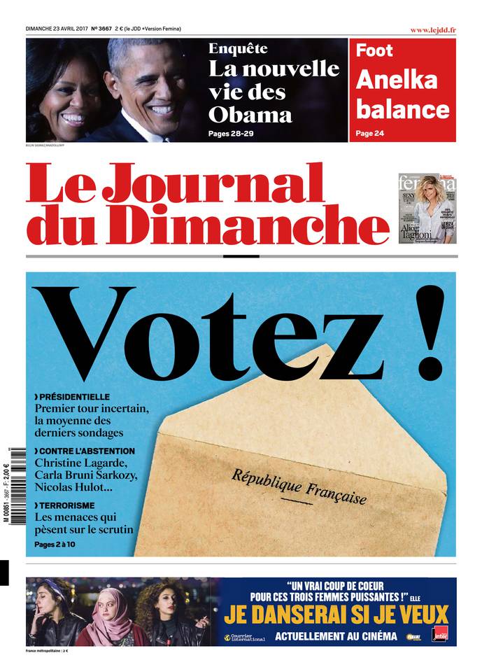 Le Journal du Dimanche 23 avril 2017 Le Journal du Dimanche N°3667 du 23 avril 2017 à télécharger sur iPad
