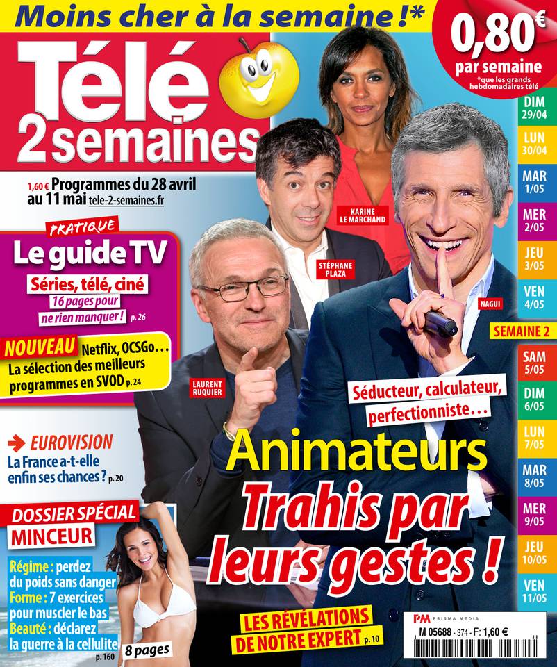 Télé 2 Semaines 23 avril 2018 Télé 2 Semaines N°374 du 23 avril 2018 à télécharger sur iPad