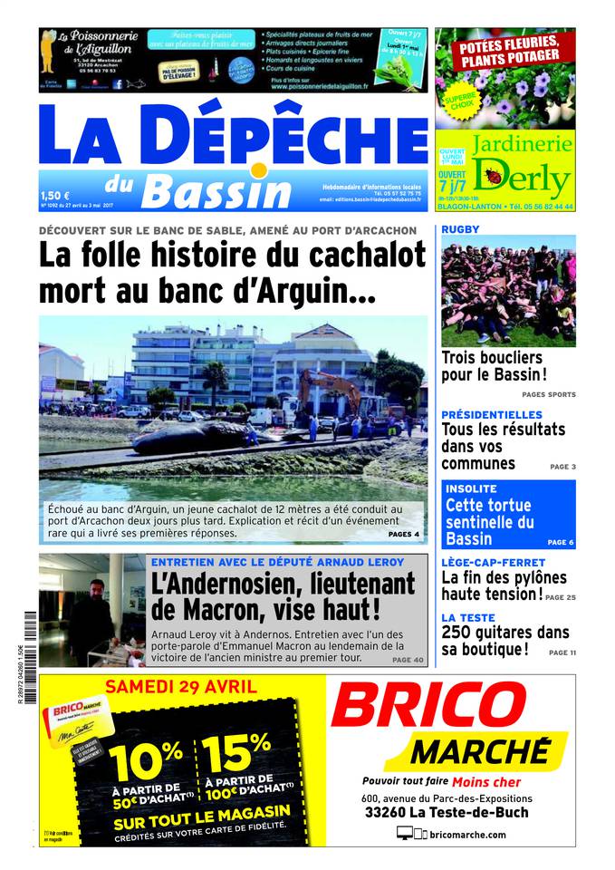 La Dépêche du Bassin 26 avril 2017 La Dépêche du Bassin du 26 avril 2017 à télécharger sur iPad