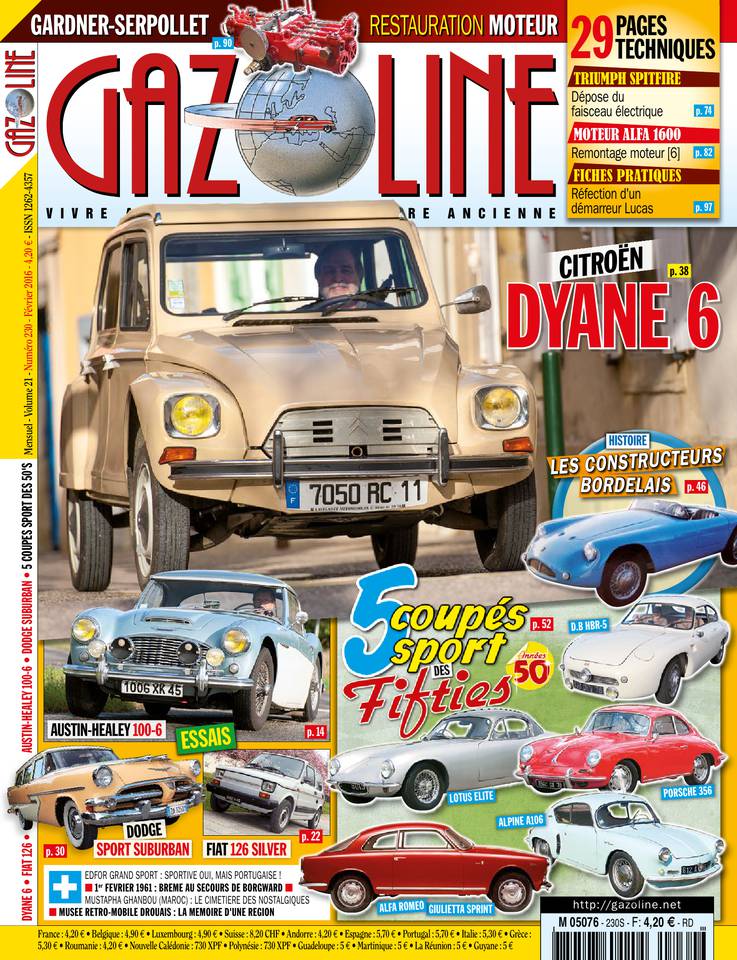 Gazoline 22 janvier 2016 Gazoline N°230 du 22 janvier 2016 à télécharger sur iPad