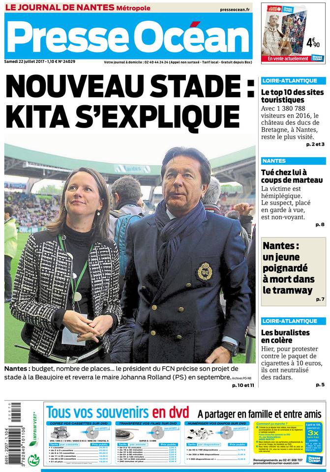 Presse Océan 22 juillet 2017 Presse Océan du 22 juillet 2017