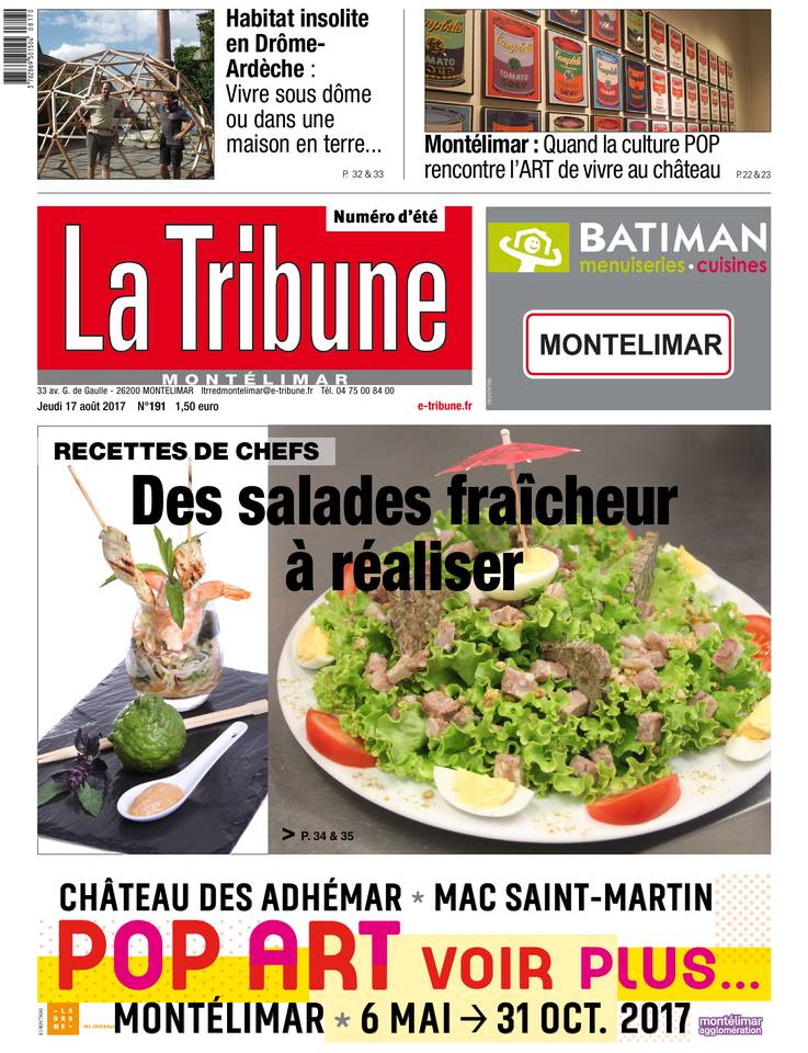 La Tribune - Montélimar / Ardèche / Provence / Tricastin 17 août 2017 Abonnement à La Tribune Pas Cher avec le BOUQUET INFO ePresse.fr