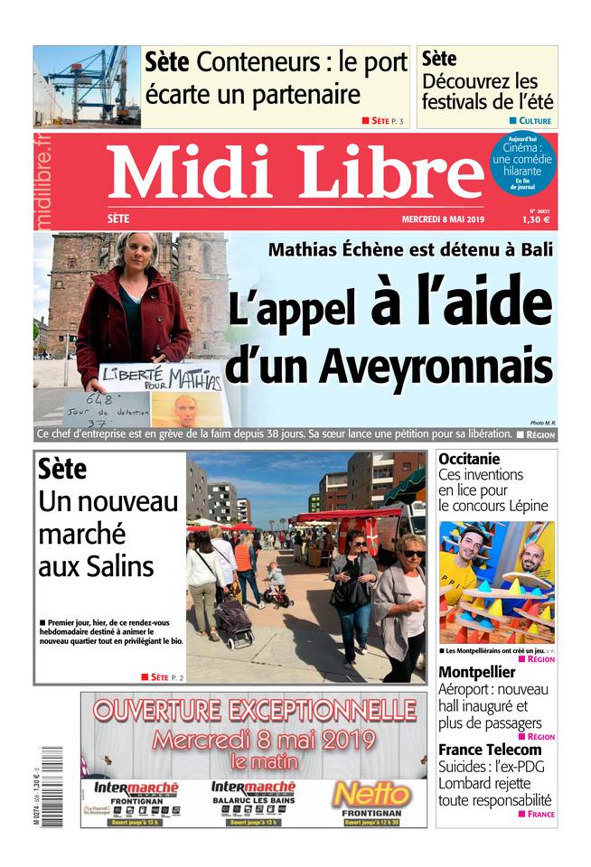 Midi Libre 08 mai 2019 Midi Libre du 08 mai 2019 à télécharger sur iPad