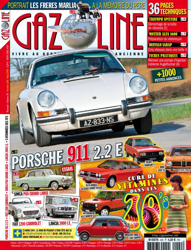 Gazoline 20 février 2015 Gazoline N°220 du 20 février 2015 à télécharger sur iPad