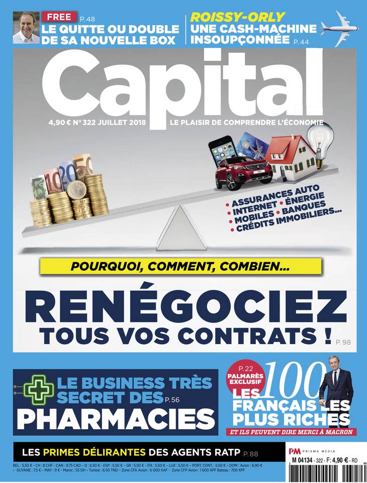 Capital 21 juin 2018 Abonnement à Capital Pas Cher avec le BOUQUET ÉCONOMIE ePresse.fr