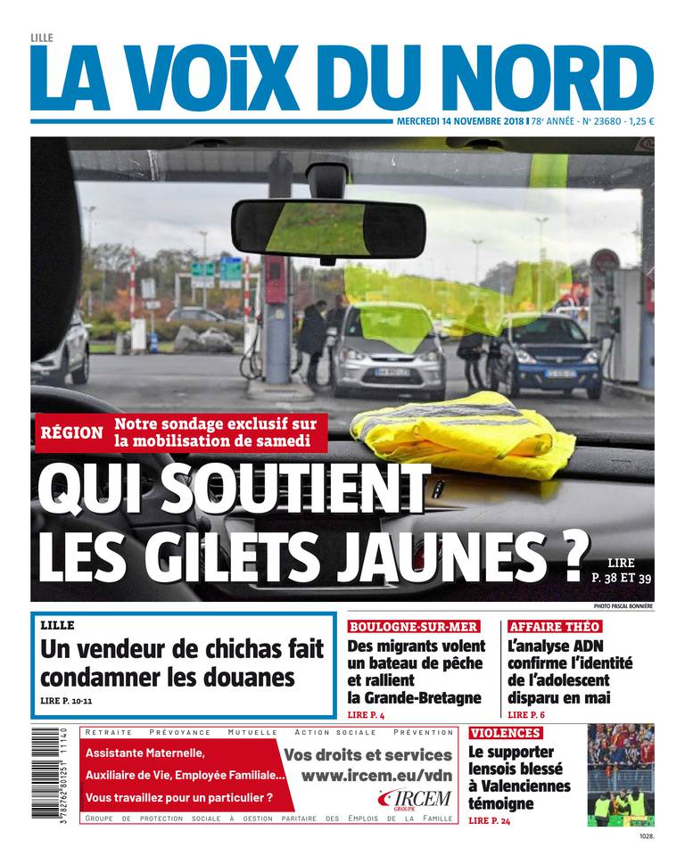 La Voix du Nord 14 novembre 2018 La Voix du Nord du 14 novembre 2018 à télécharger sur iPad