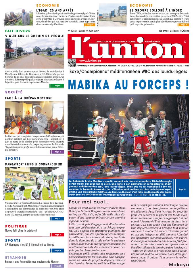 L'union 19 juin 2017 L'union du 19 juin 2017 à télécharger sur iPad