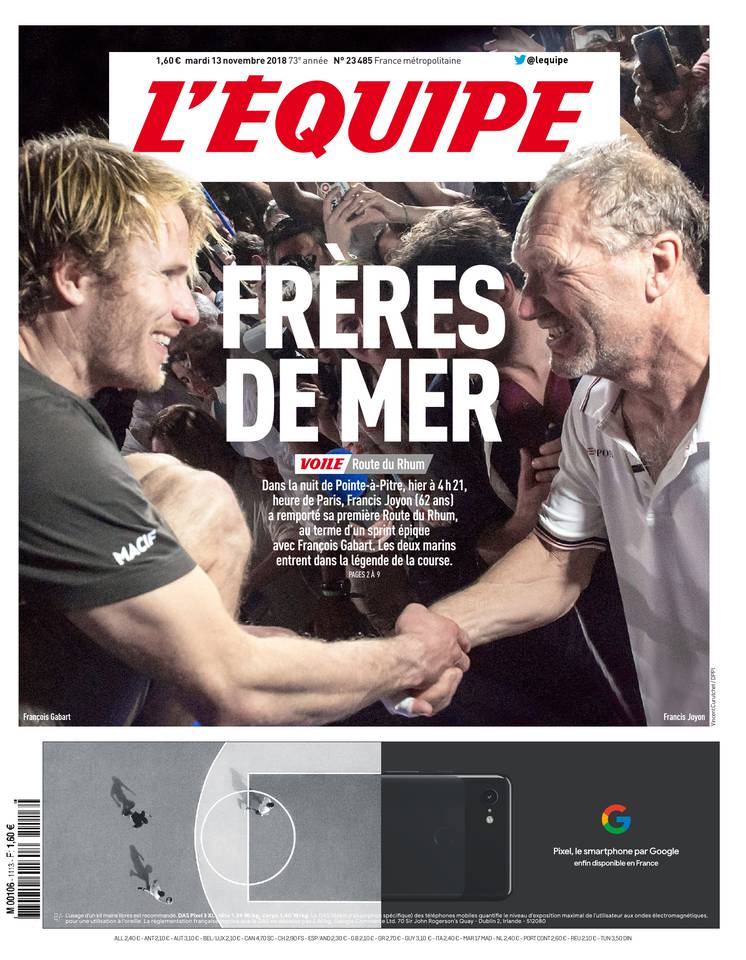 L'Équipe 13 novembre 2018 L'Équipe du 13 novembre 2018 à télécharger sur iPad