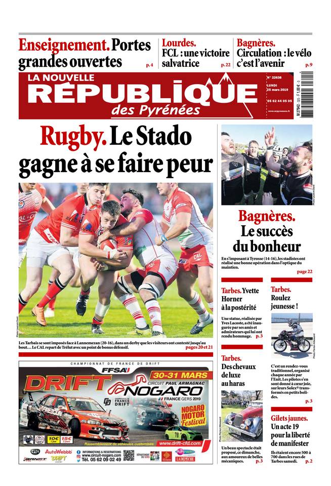 La Nouvelle République des Pyrénées 25 mars 2019 La Nouvelle République des Pyrénées du 25 mars 2019