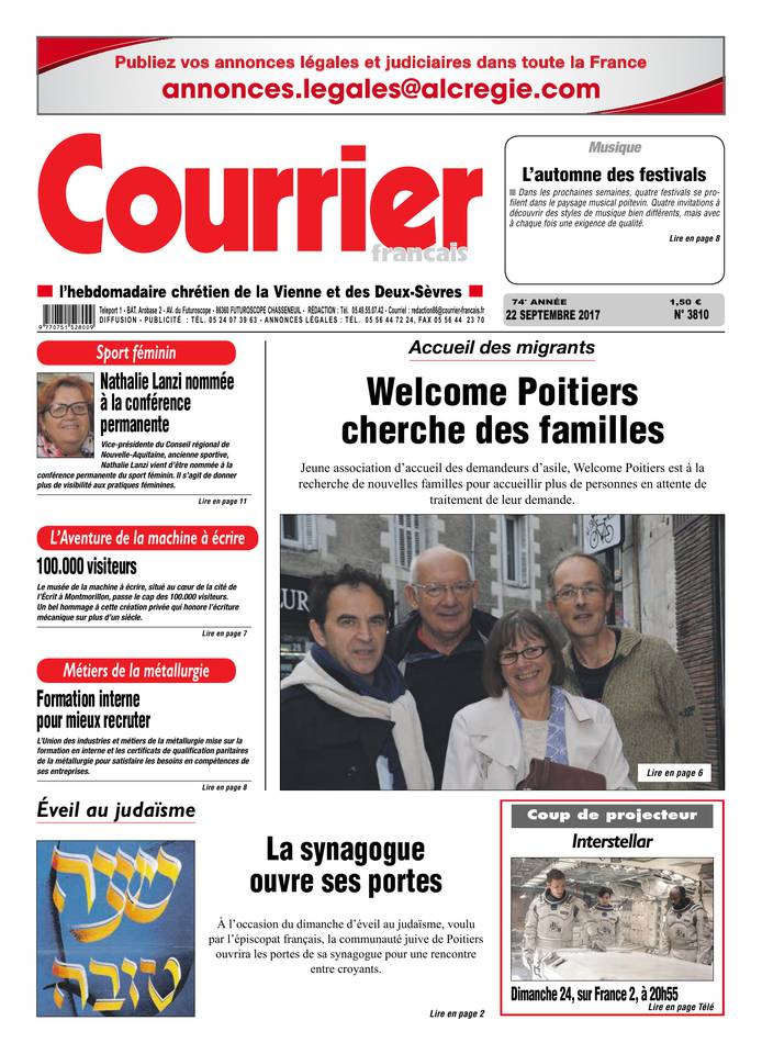 Courrier Français 22 septembre 2017 Courrier Français