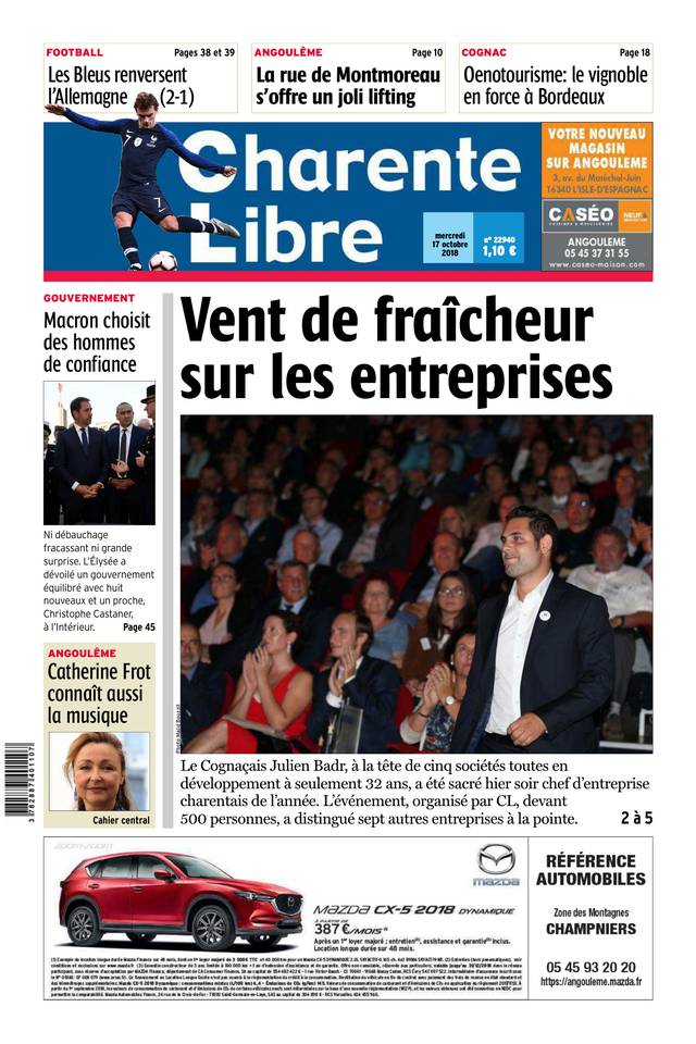 Charente Libre 17 octobre 2018 Abonnement Charente Libre Pas Cher avec BOUQUET INFO ePresse.fr