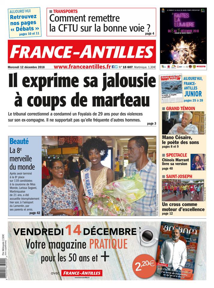France-Antilles Martinique 12 décembre 2018 Abonnement France-Antilles Martinique Pas Cher avec le BOUQUET ePresse.fr