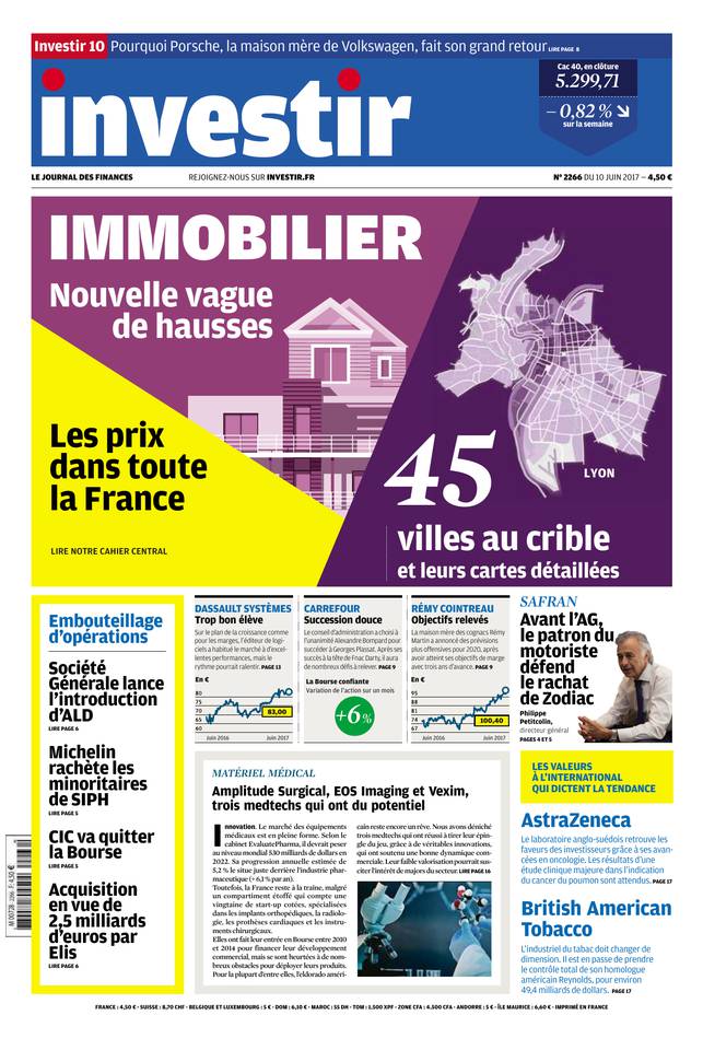 Investir 10 juin 2017 Investir N°2266 du 10 juin 2017 à télécharger sur iPad