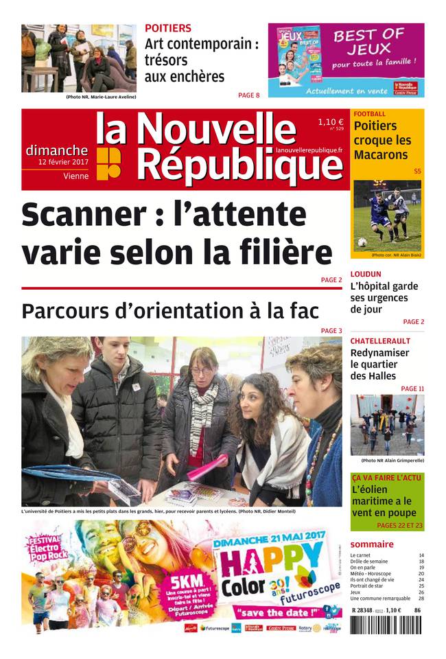 La Nouvelle République Dimanche 12 février 2017 La Nouvelle République Dimanche du 12 février 2017 à télécharger sur iPad