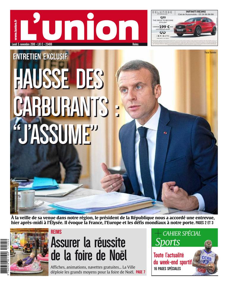 L'Union Ardennes 05 novembre 2018 L'Union Ardennes du 05 novembre 2018 à télécharger sur iPad