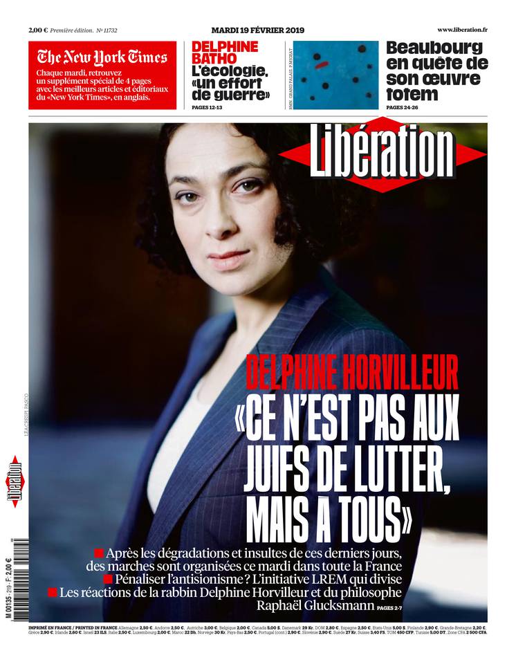Libération 19 février 2019 Libération du 19 février 2019 à télécharger sur iPad