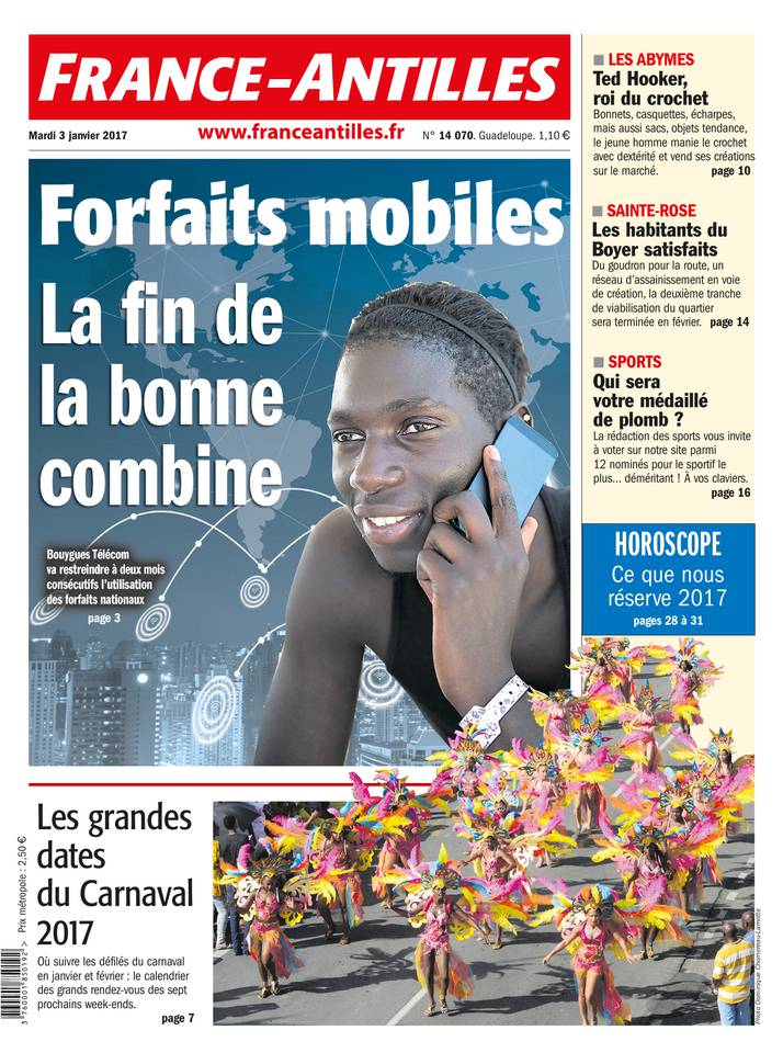 France-Antilles Guadeloupe 03 janvier 2017 France-Antilles Guadeloupe du 03 janvier 2017 à télécharger sur iPad