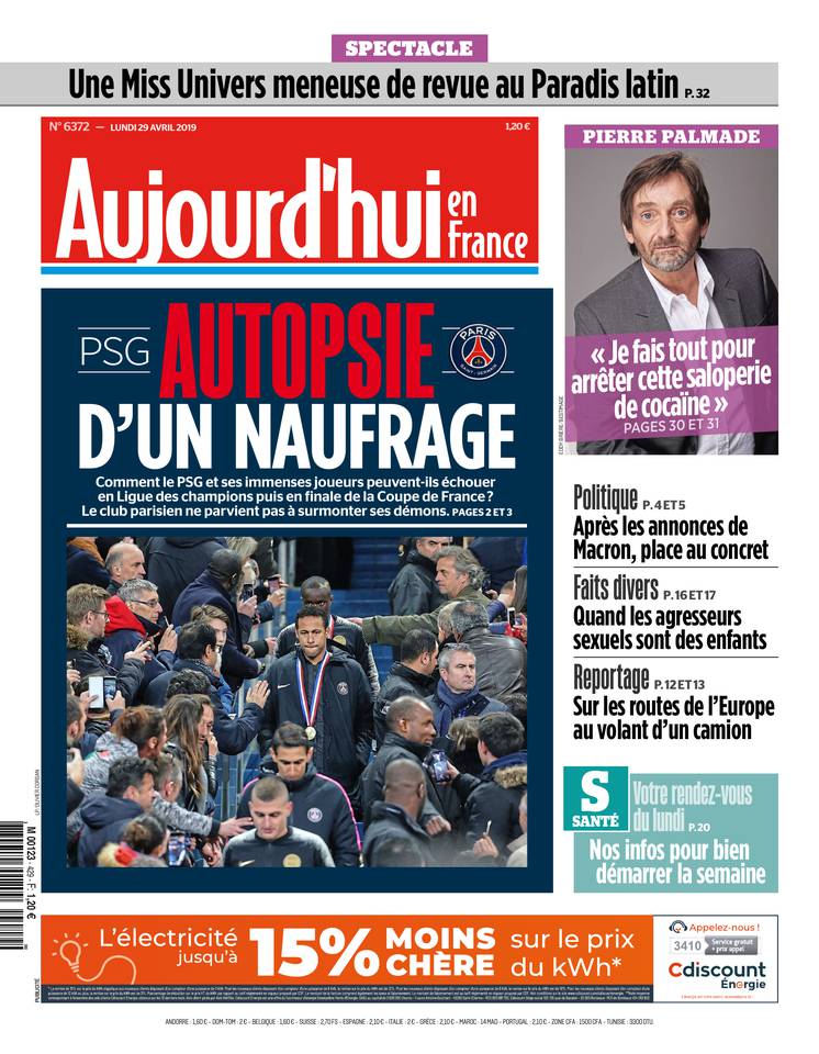 Aujourd'hui en France 29 avril 2019 Aujourd'hui en France du 29 avril 2019 à télécharger sur iPad