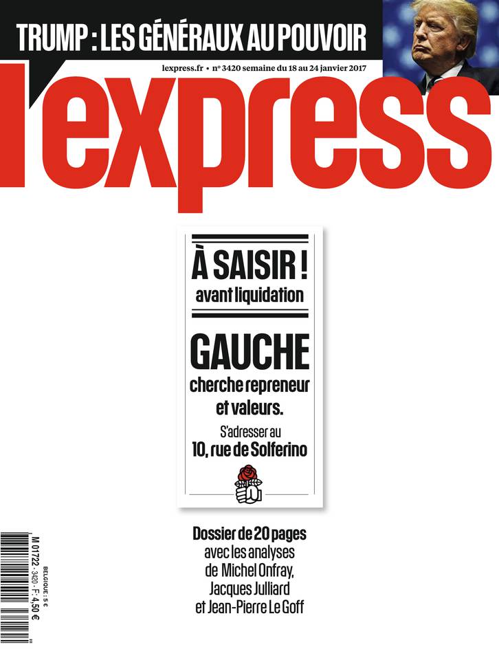 L'Express 18 janvier 2017 L'Express N°3420 du 18 janvier 2017 à télécharger sur iPad