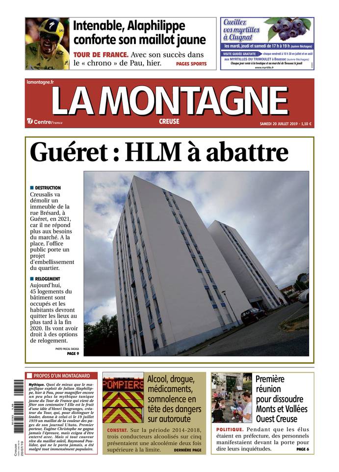 La Montagne 20 juillet 2019 Abonnement La Montagne Pas Cher avec le BOUQUET INFO ePresse.fr