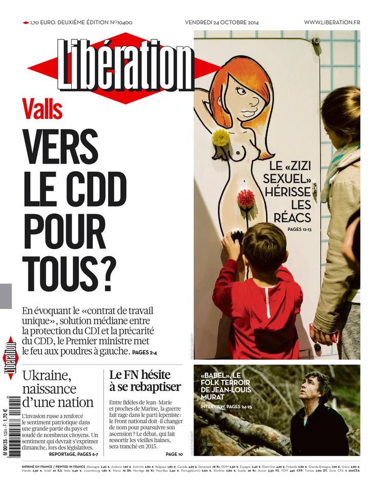 Libération 24 octobre 2014 Libération du 24 octobre 2014 à télécharger sur iPad