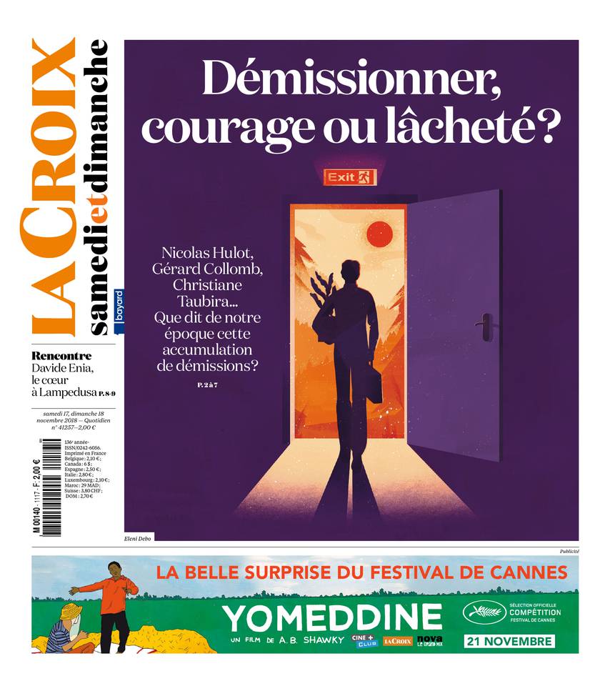 La Croix 17 novembre 2018 La Croix du 17 novembre 2018 à télécharger sur iPad