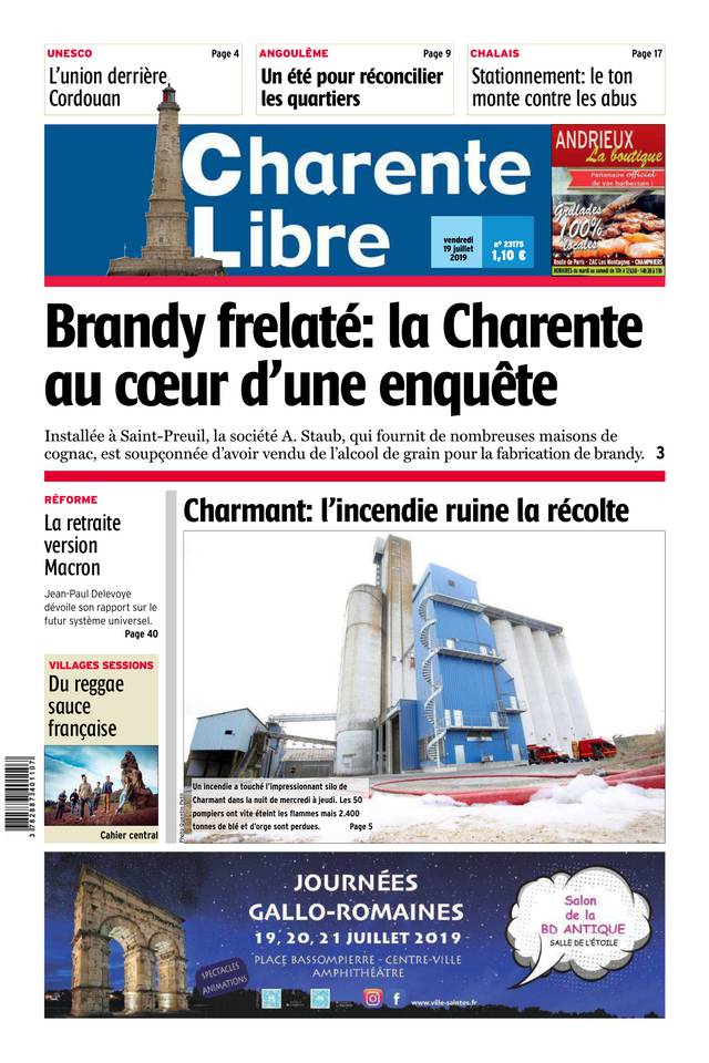 Charente Libre 19 juillet 2019 Abonnement Charente Libre Pas Cher avec BOUQUET INFO ePresse.fr