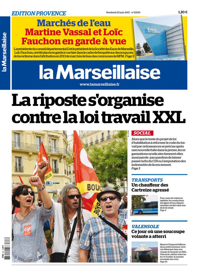 La Marseillaise 23 juin 2017 Abonnement La Marseillaise Pas Cher avec BOUQUET INFO ePresse.fr