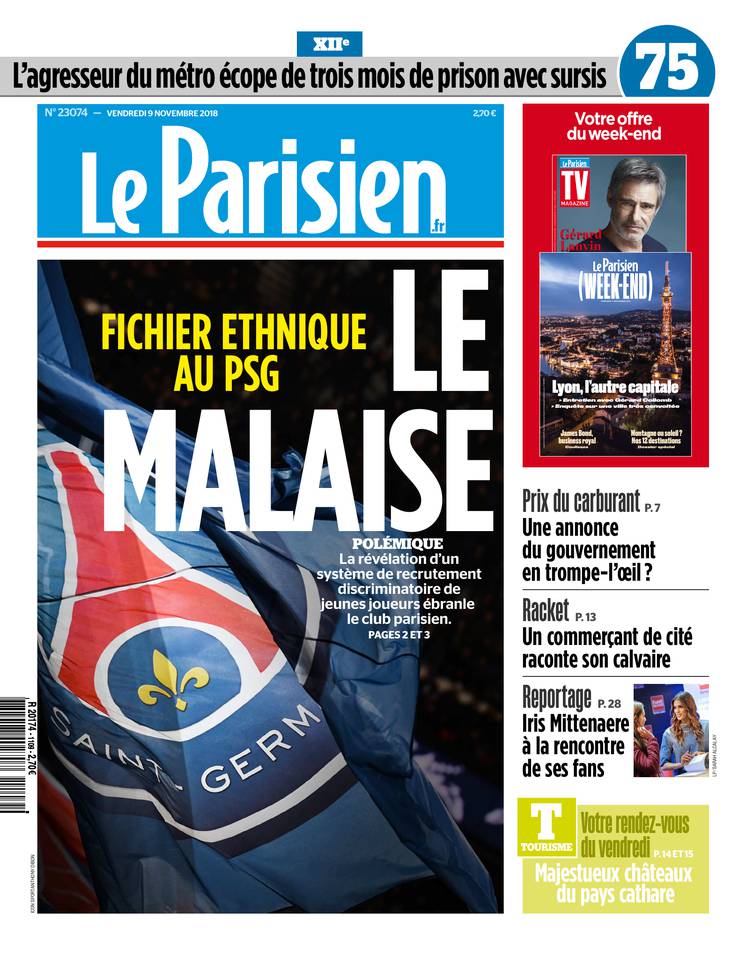 Le Parisien 09 novembre 2018 Le Parisien du 09 novembre 2018 à télécharger sur iPad