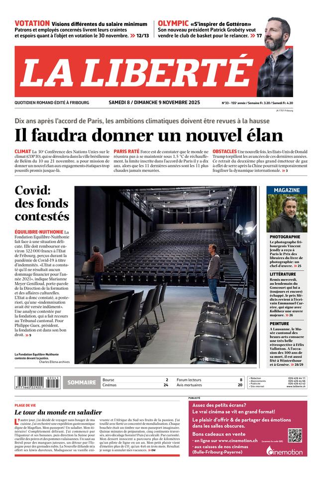 Couverture du magazine en date du 2025-11-08