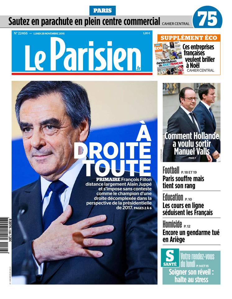 Le Parisien 28 novembre 2016 Le Parisien du 28 novembre 2016 à télécharger sur iPad