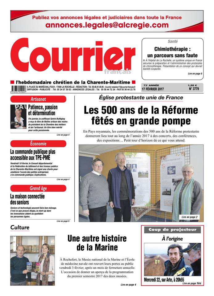 Courrier Français 17 février 2017 Courrier Français du 17 février 2017 à télécharger sur iPad