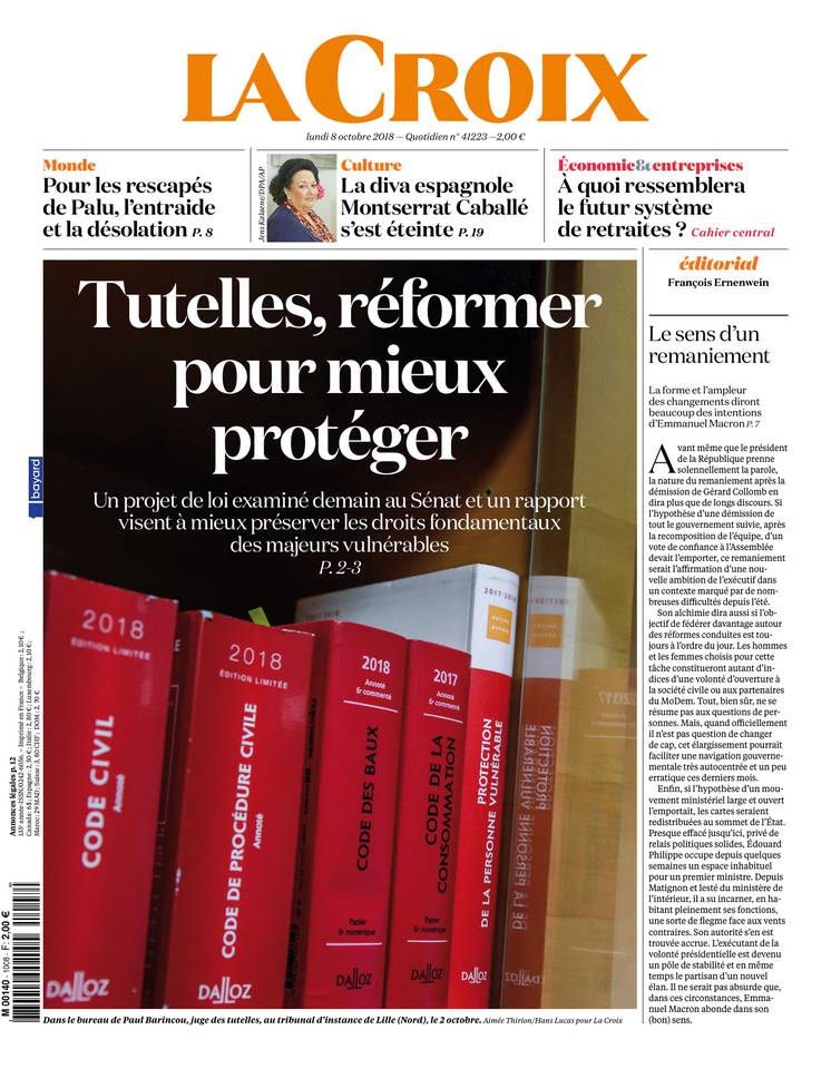 La Croix 08 octobre 2018 La Croix du 08 octobre 2018 à télécharger sur iPad