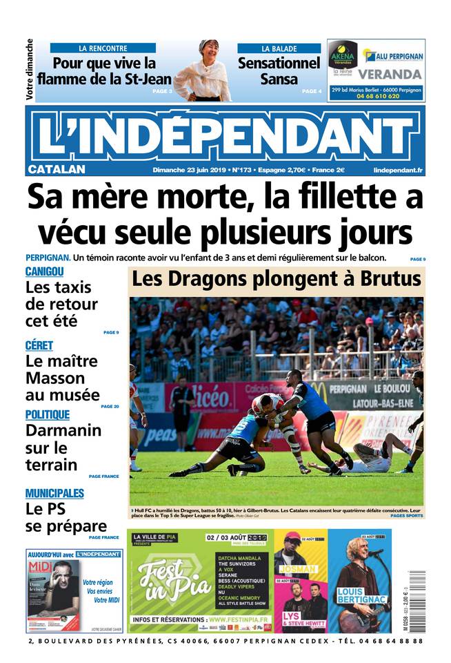L'Indépendant 23 juin 2019 L'Indépendant du 23 juin 2019 à télécharger sur iPad